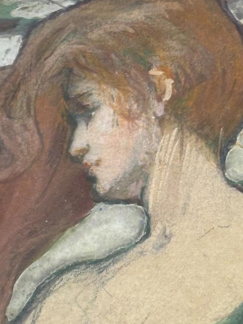 Margaret Eaton 1871-1953 Watercolor Framed Art "The Woman Artist" - 4