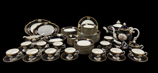Echt Weimar Porzellan -Kobalt 91 pc Fine China Set Katherine 7466 (1 of 17)