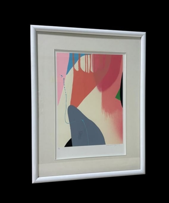 Lamar Briggs Signed and Numbered Framed Print "Shell Song II" Abstract Art 35/50 (1 of 12)