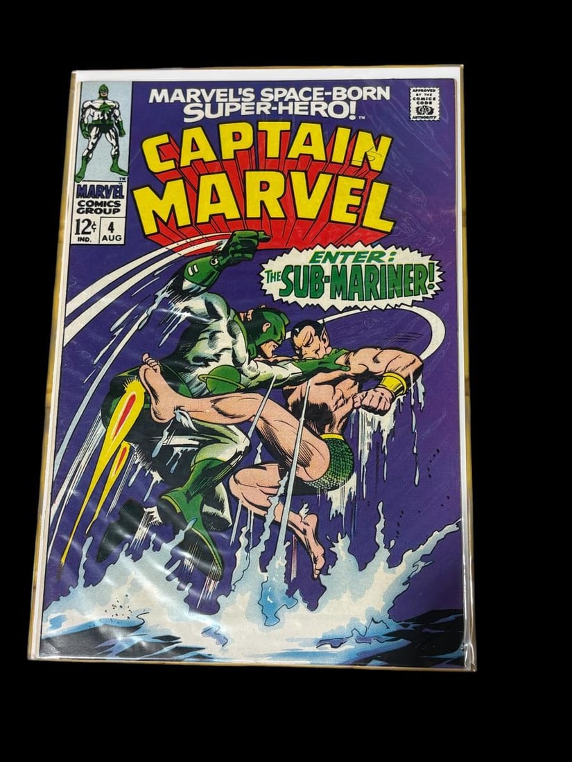 Estate Lot of 16 Golden & Silver Age Comic Books, The Avengers, Fantastic 4, Captain Marvel & Space - 2