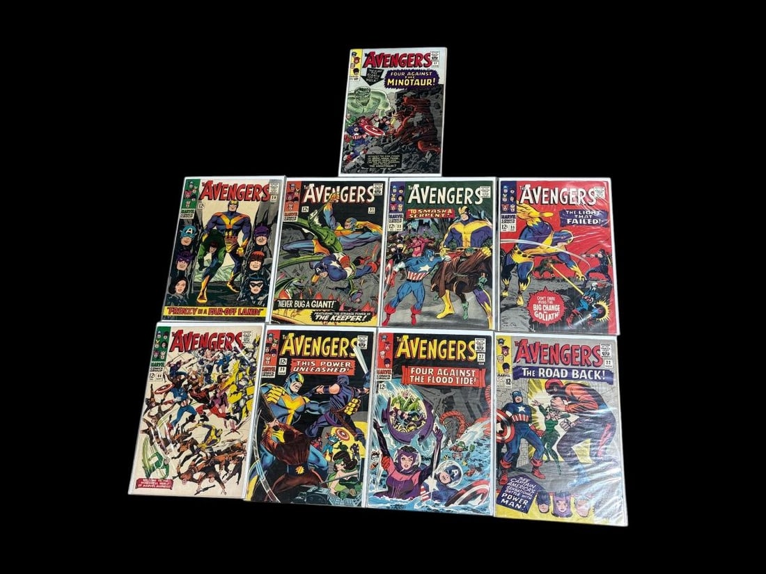 Estate Lot of 16 Golden & Silver Age Comic Books, The Avengers, Fantastic 4, Captain Marvel & Space - 4