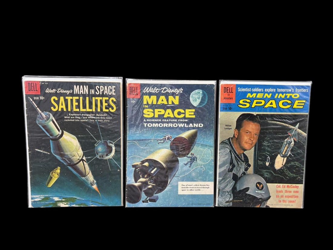 Estate Lot of 16 Golden & Silver Age Comic Books, The Avengers, Fantastic 4, Captain Marvel & Space - 5