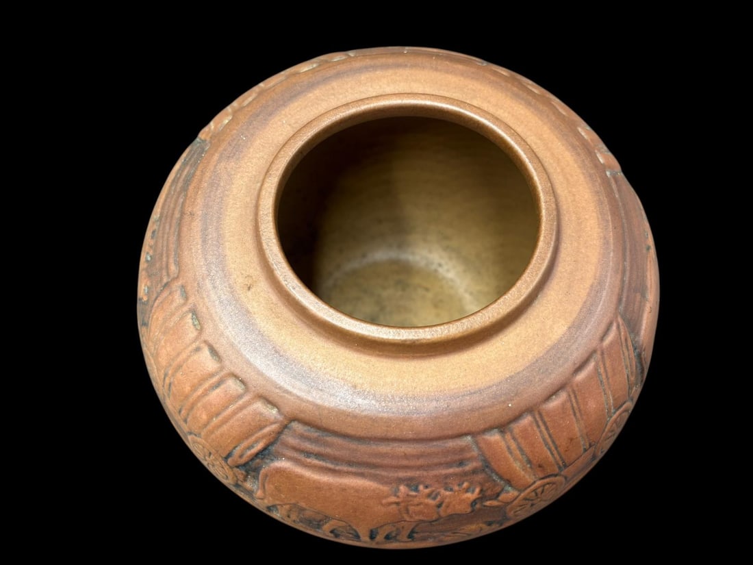 Arts & Crafts - University of North Dakota Signed Pottery Bowl School of Mines , signed M Cable - 6