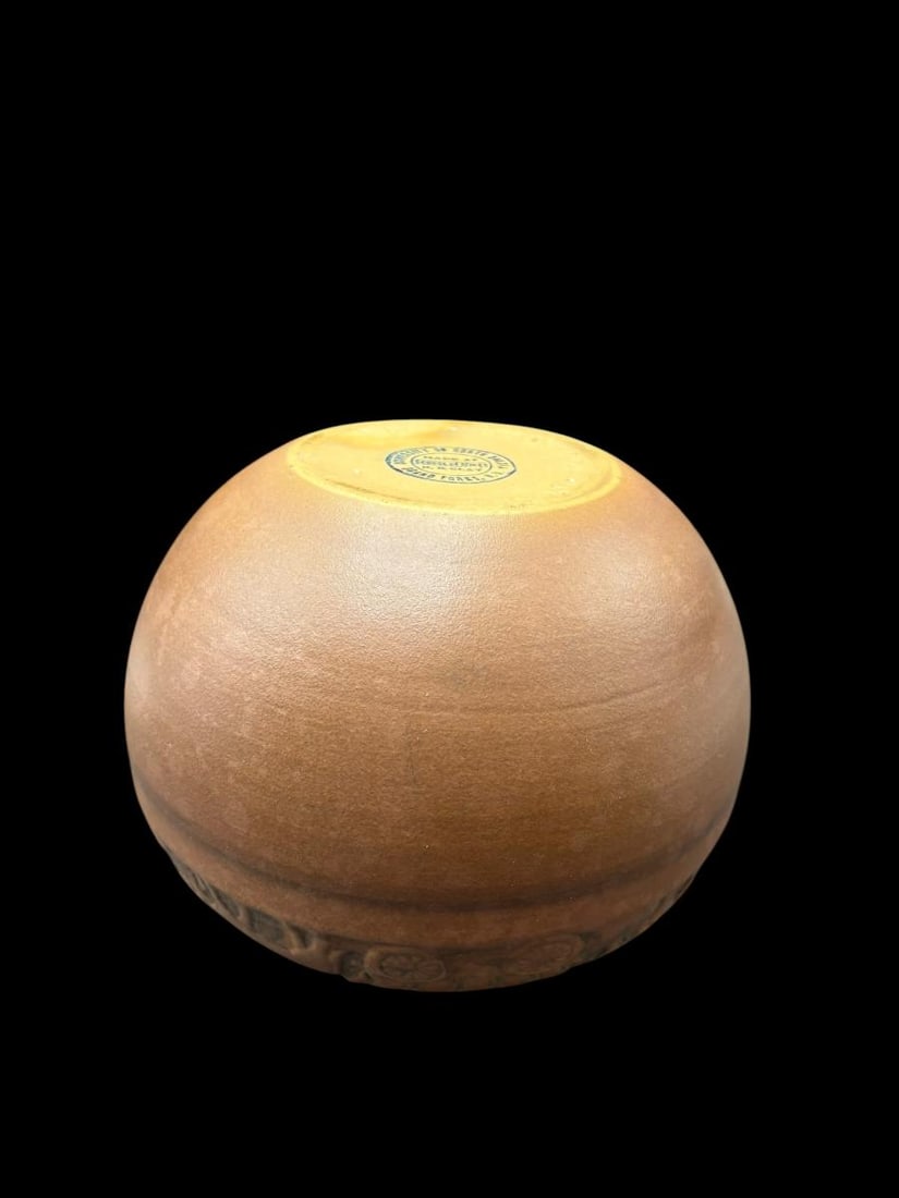 Arts & Crafts - University of North Dakota Signed Pottery Bowl School of Mines , signed M Cable - 7