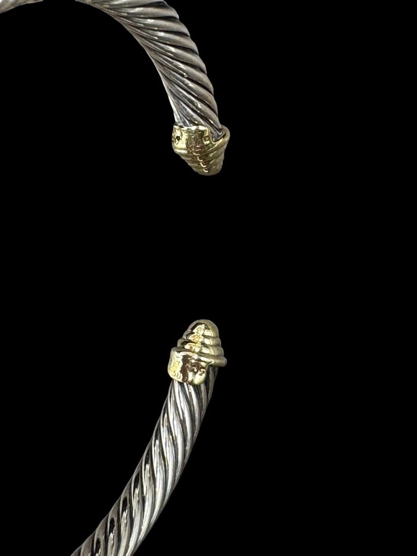 Estate Lot of David Yurman Sterling and 14K/18K Gold Bracelets, Earrings, Ring & Pendant 8 pcs - 8