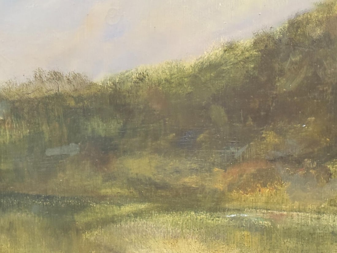 Original Oil Painting 3'x5' by Anne Packard Mountainous Countryside with Artist Coffee Table Book - 10