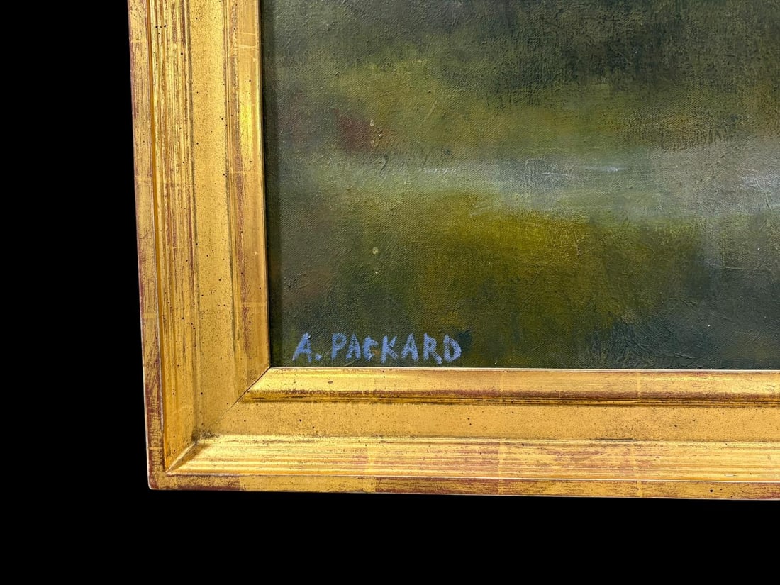 Original Oil Painting 3'x5' by Anne Packard Mountainous Countryside with Artist Coffee Table Book - 17