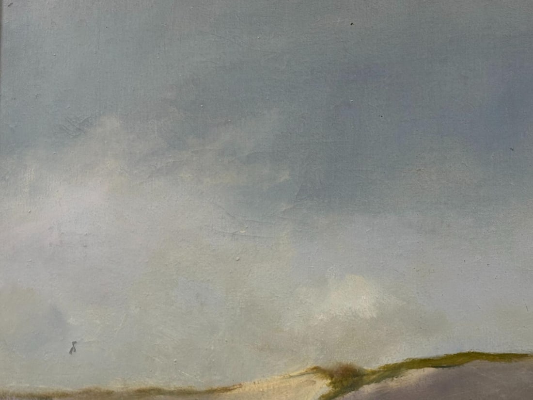 Original Oil Painting 3'x5' by Anne Packard Mountainous Countryside with Artist Coffee Table Book - 4