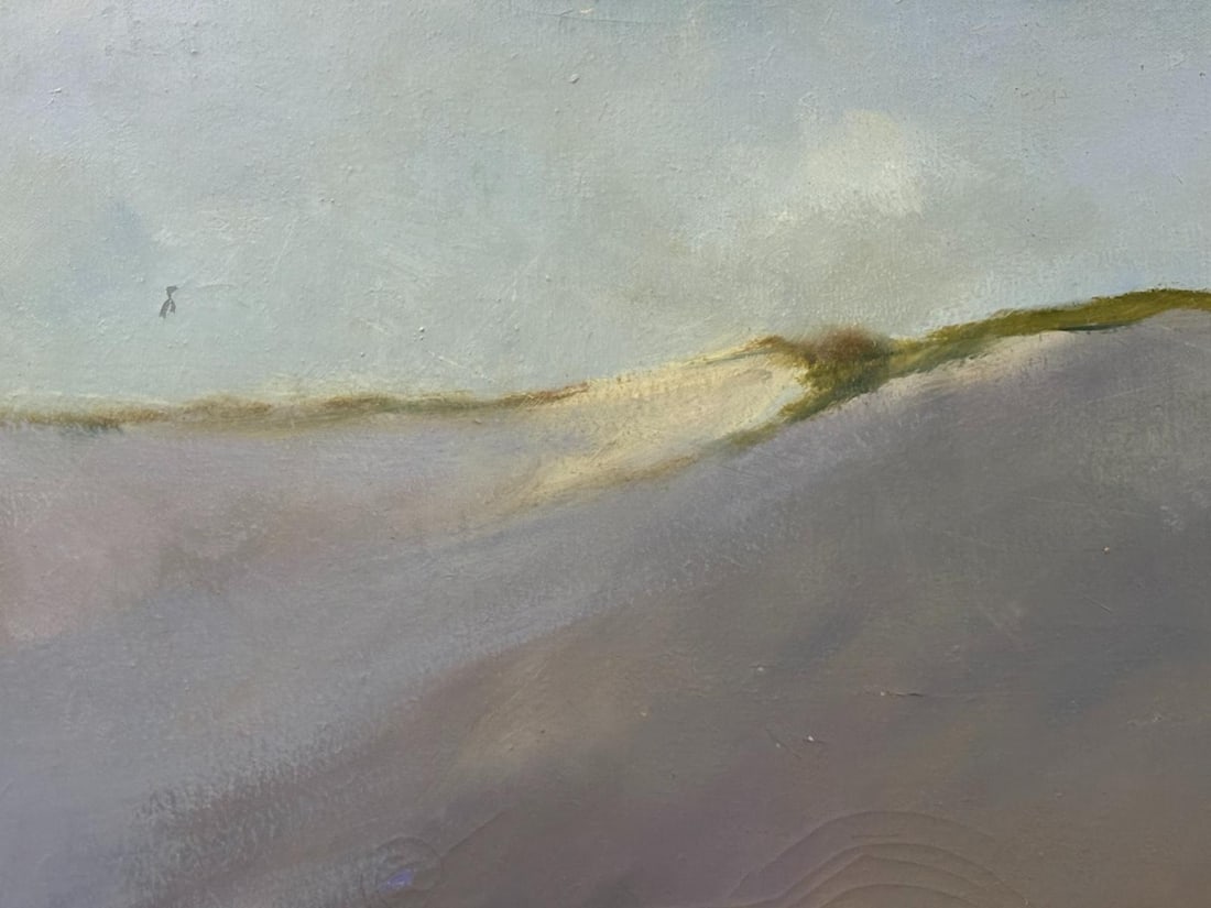 Original Oil Painting 3'x5' by Anne Packard Mountainous Countryside with Artist Coffee Table Book - 5