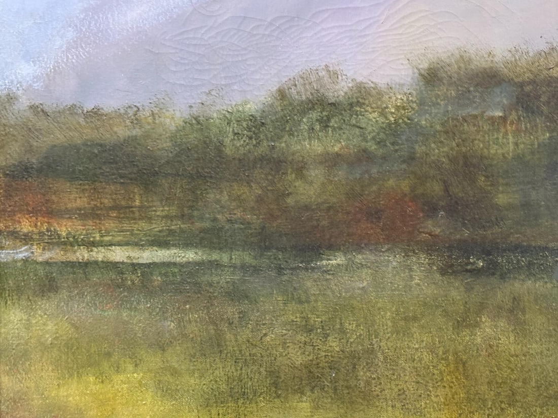 Original Oil Painting 3'x5' by Anne Packard Mountainous Countryside with Artist Coffee Table Book - 6