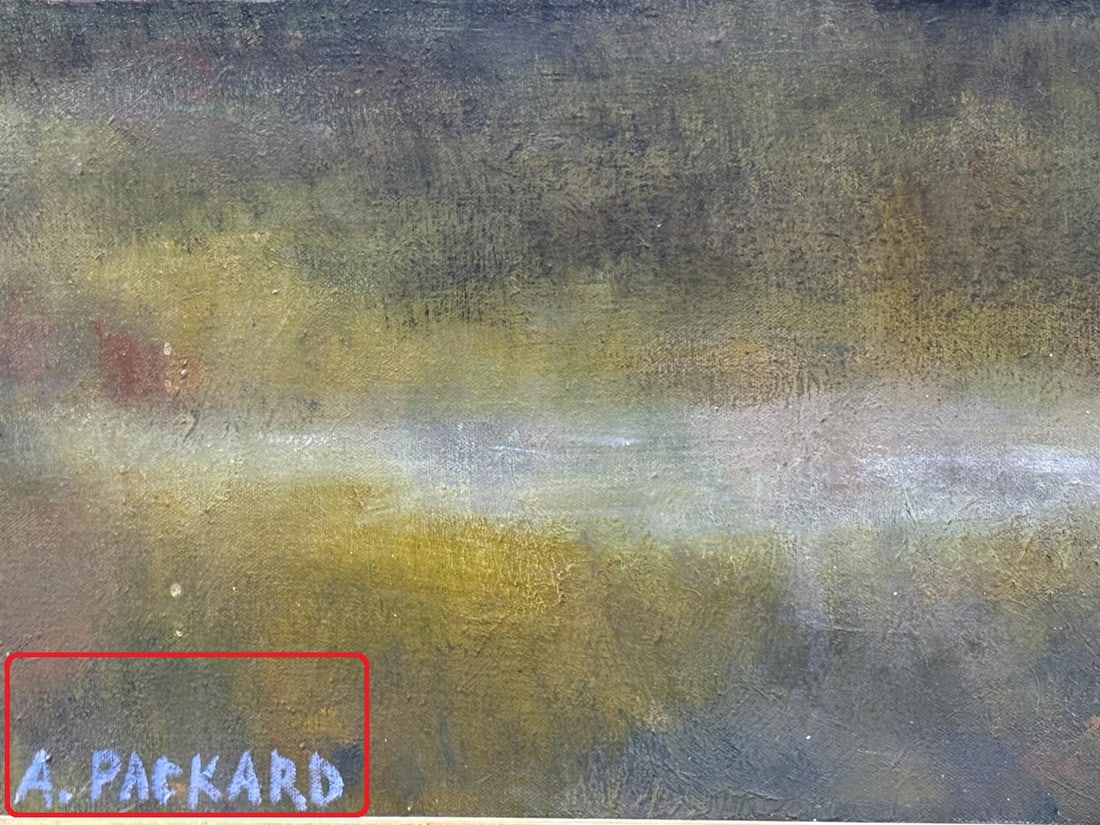 Original Oil Painting 3'x5' by Anne Packard Mountainous Countryside with Artist Coffee Table Book - 7