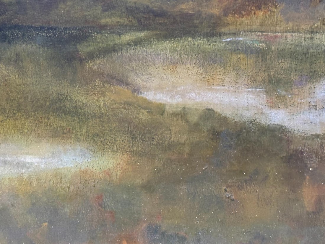 Original Oil Painting 3'x5' by Anne Packard Mountainous Countryside with Artist Coffee Table Book - 9