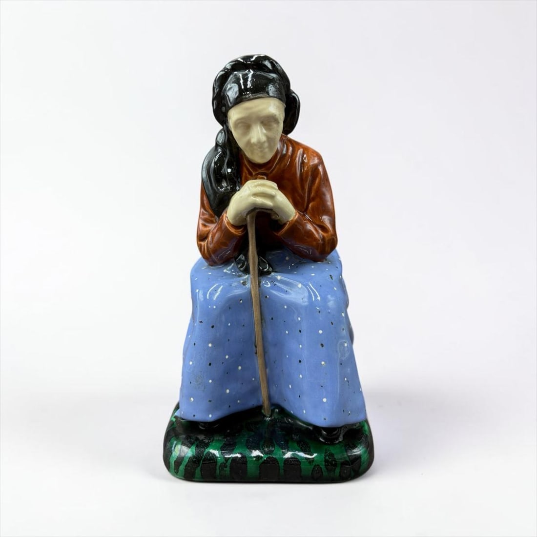Antique "Peasant Woman" Sculpture by Franz Schleiss Circa 1910 (1 of 14)
