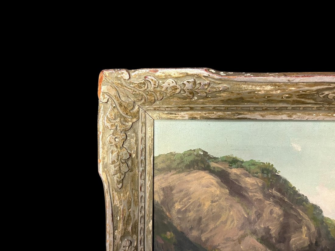 California Coastline Oil on Canvas Signed by Artist Joseph Frey - 12