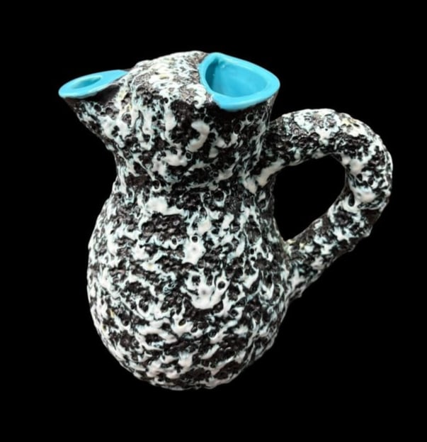1960's Vallauris Style Vintage French Ceramic Pitcher - Very Nice! (1 of 14)