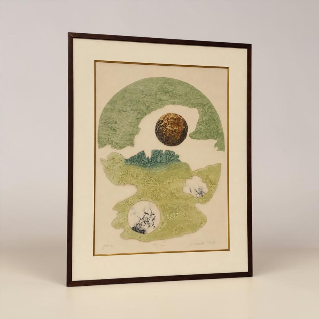 Mid Century Art Print "Galaxy" Signed By Gabrielle Brill 79/150 (1 of 11)