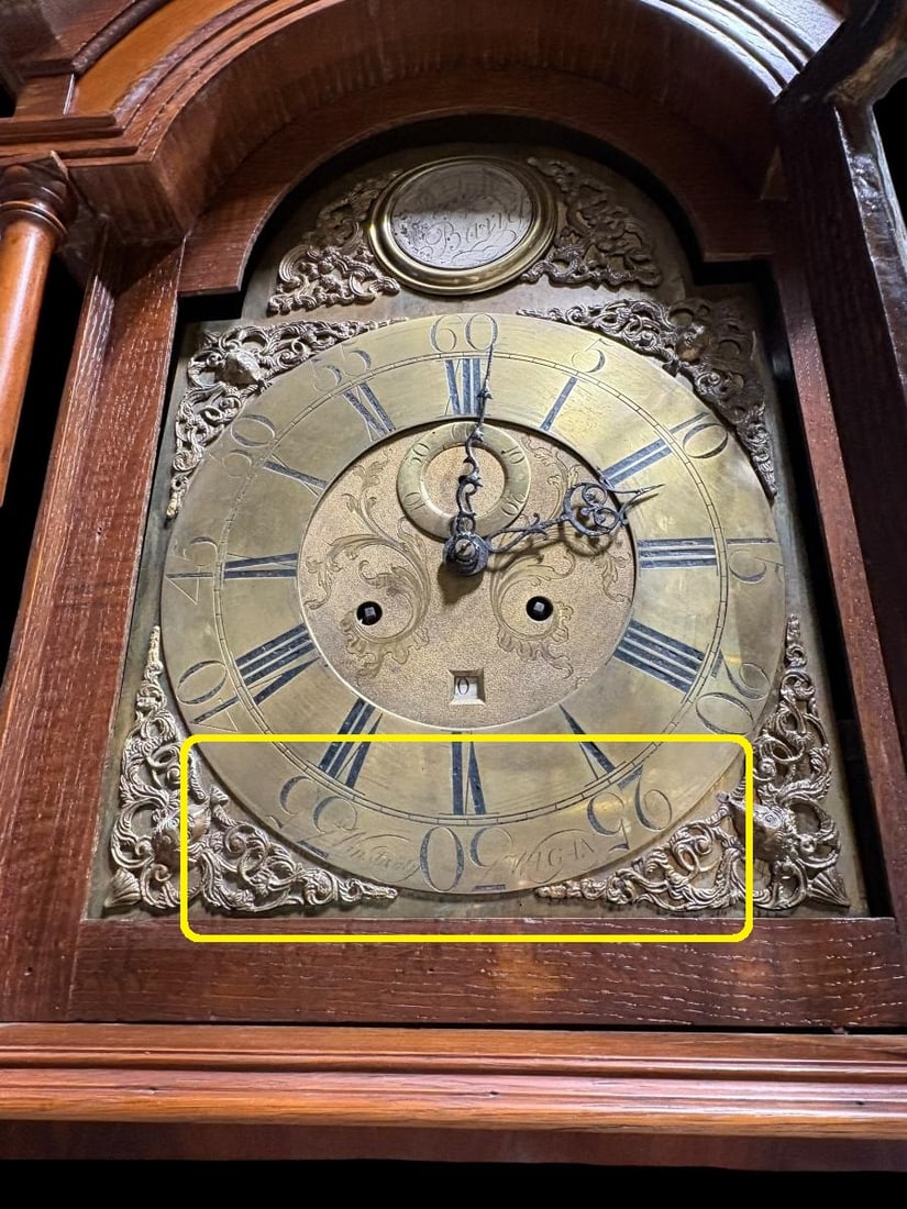 Antique Ralph Barret Tall Case Clock - Calendar Dial - Signed "Winstanley of Wigan" Circa 1780 - 3