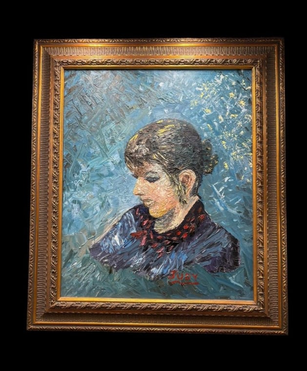 Original Artwork by Florida Artist - Feminist Icon Judith "Judy" Kaplan, DEEP IN THOUGHT (1 of 14)