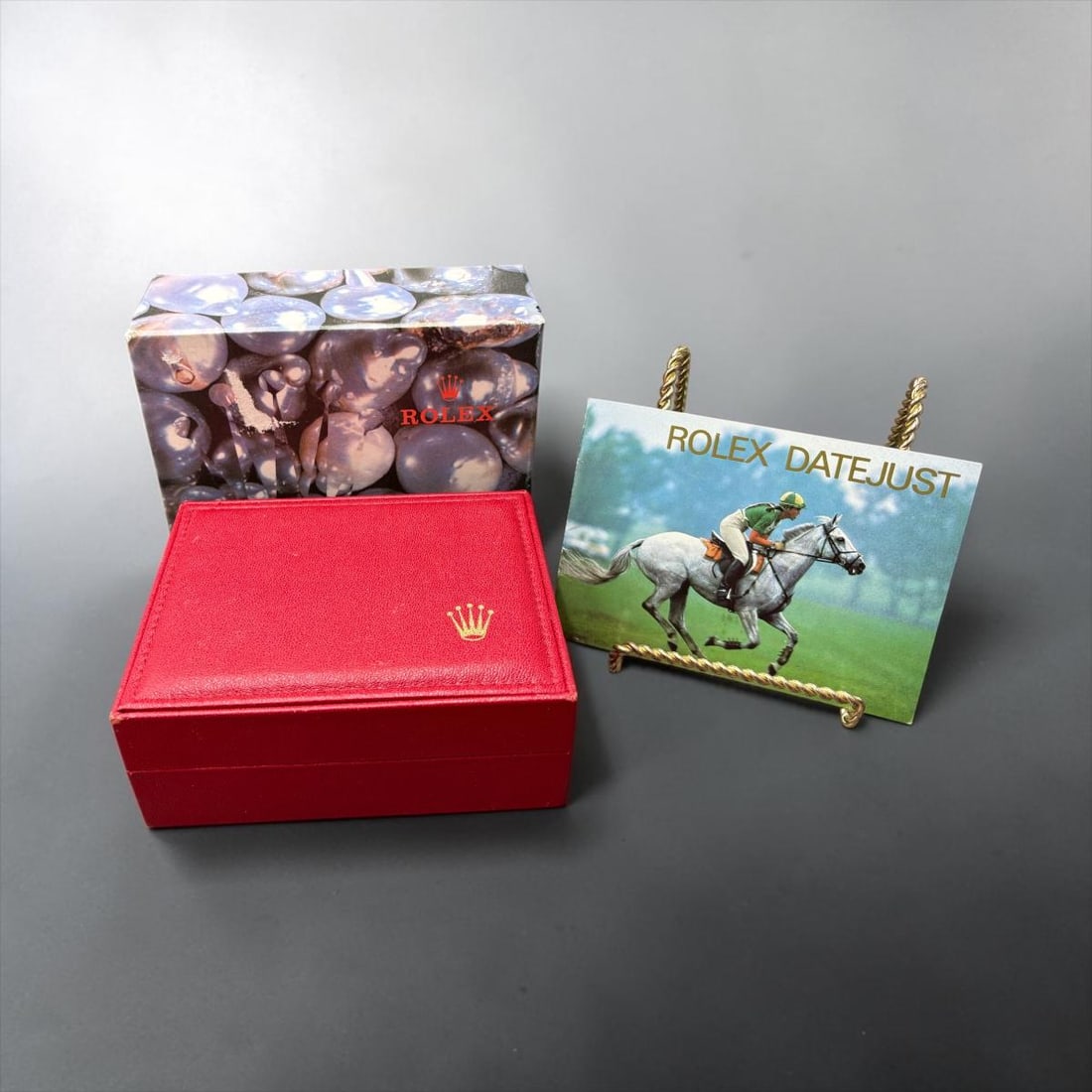 Rolex Datejust Empty Red Watch Box, Brochure and Outer Box (1 of 11)