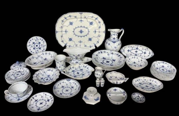 Estate Lot Blue Onion Style Pattern China 38 Various Pieces- Royal Copenhagen (1 of 19)
