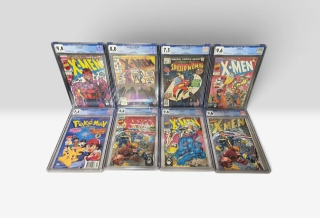 Estate Lot of 8 CGC Graded Comic Books- XMen, Spider Woman, Pokemon in Cases (1 of 18)