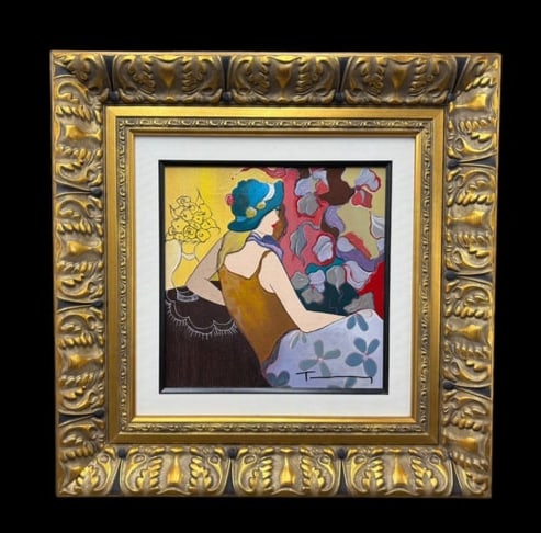 Itzchak Tarkay 2006 Serigraph Named "Joanna" 31/295 with COA: Itzchak Tarkay 2006 Serigraph Named "Joanna" 31/295 with COA. Itzchak Tarkay 1935-2012 became world renowned for his colorful cafe scenes and confident, bold depictions of women. His expressionist pai