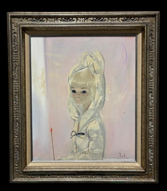 Igor Pantuhoff Signed Oil on Canvas Art Young Girl with Pink Background: Igor Pantuhoff Signed Oil on Canvas Art Young Girl with Pink Background. Igor Pantuhoff (1911 - 1972) was active/lived in New York / Russian Federation. Igor Pantuhoff is known for Portrait painting, 