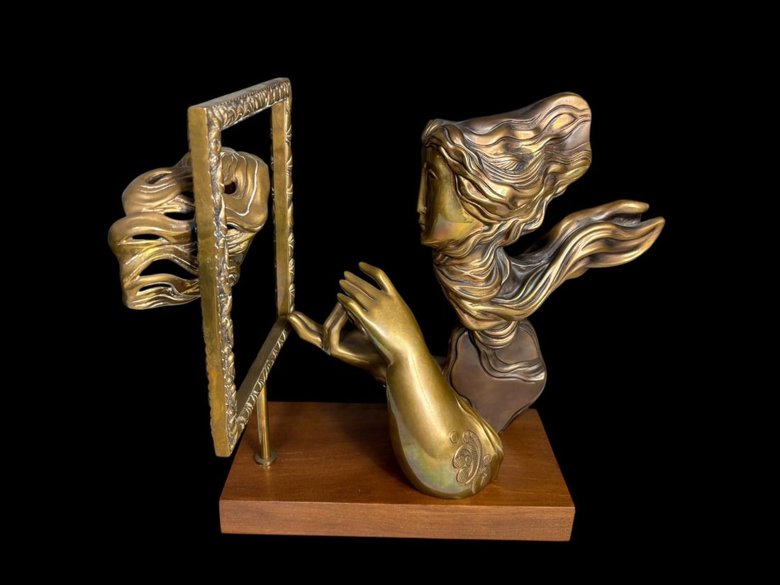 Alvar Sunol Munoz-Ramos 1990 -Spanish - Bronze Sculpture "Reflection" 22/100 (1 of 14)