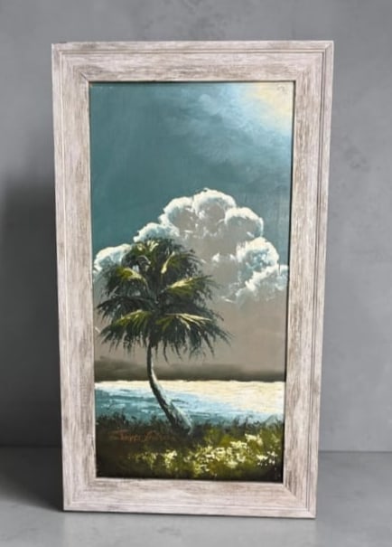 James Gibson Early Highwaymen Painting on Upson Board (1 of 17)