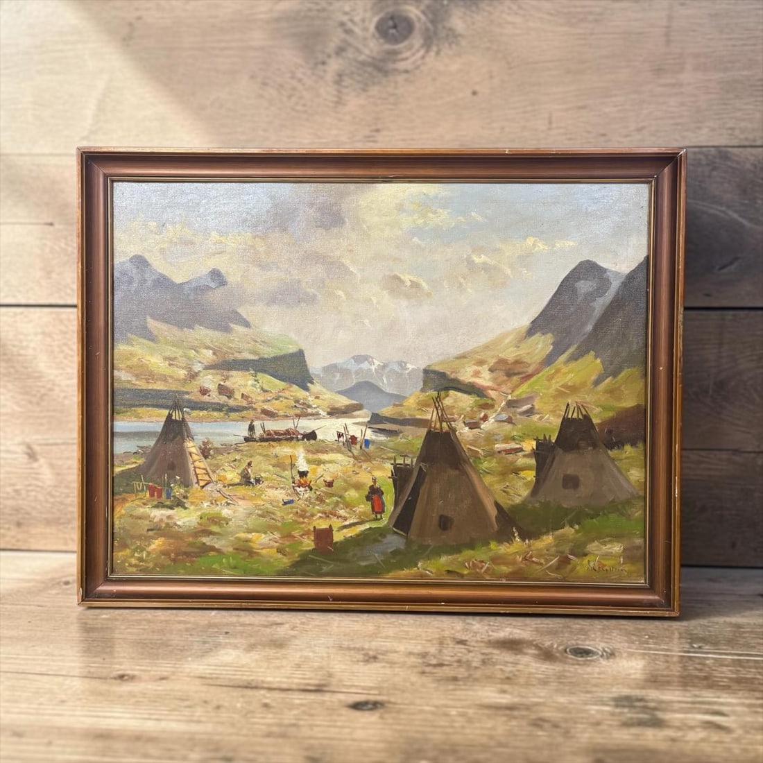 Vilhelm Oskar Engstrom (1830-1877) Oil on Canvas Landscape - Swedish (1 of 16)
