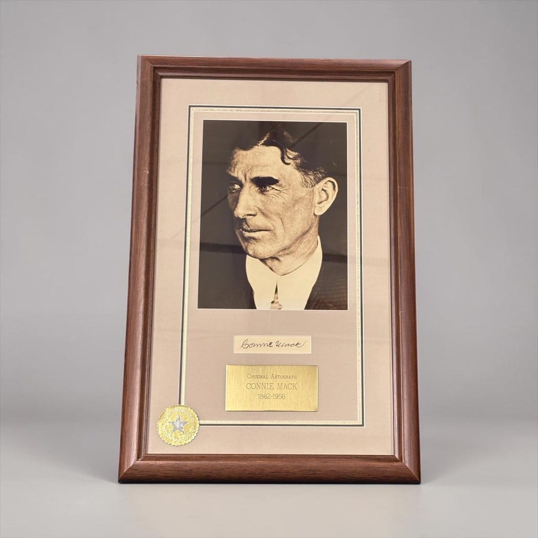 Connie Mack (1862-1956) Baseball Catcher, Manager & Team Owner Autographed Framed Photo w/COA (1 of 9)