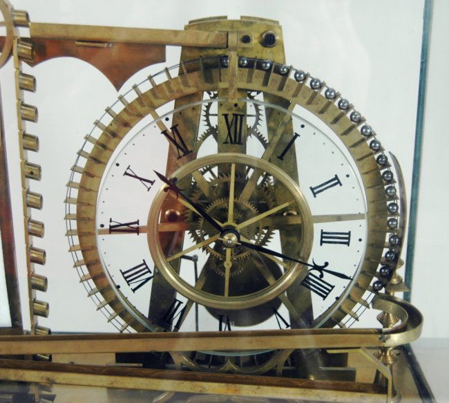 French Rolling Ball Clock Lot 180