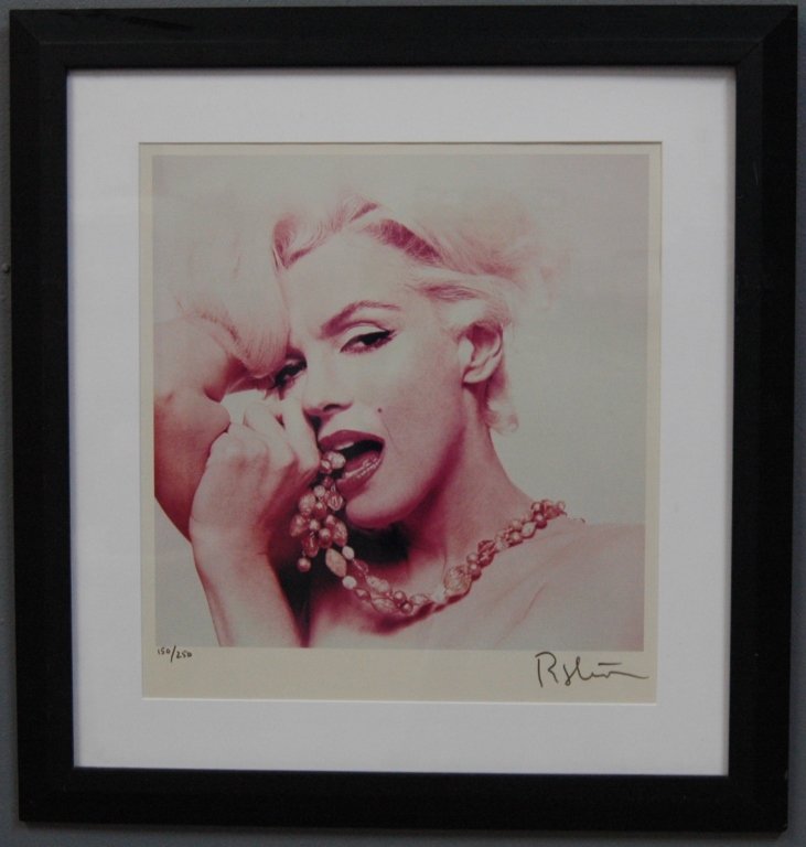 Bert Stern, Marilyn-From the Last Sitting: Bert Stern (1929-2013), "Marilyn-from the last sitting", limited edition of 150/250 color print, signed lower right, framed, 31 x 30, good condition.