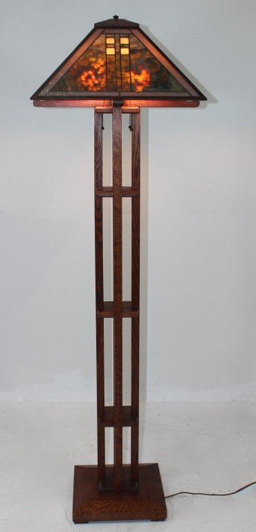 Michael Adams Arts and Crafts Style Floor Lamp