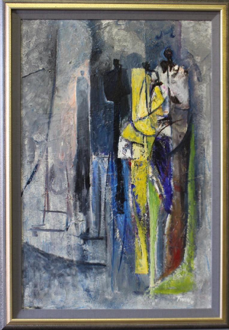 Jerry and Terry Lynn, aka "Twin" Oil on Canvas