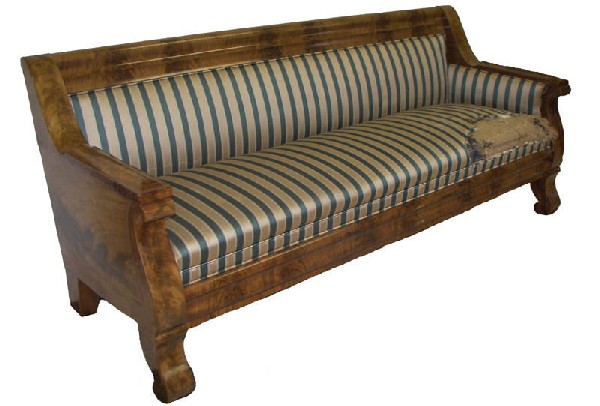 Period 1830 Biedermeier sofa: Period 1830 Biedermeier sofa 32 x 80 x 25 Auction Estimate 750 - 1500