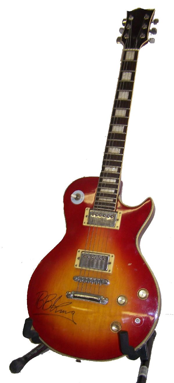 Electric guitar signed BB KING: Electric guitar signed BB KING