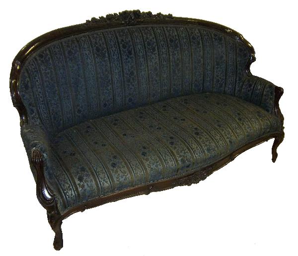 Rare 19th C. Galusha Rosewood couch: Rare 19th C. Galusha Rosewood couch 38 x 64 x 28 Auction Estimate 500 - 1000
