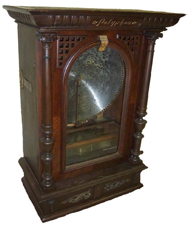 C1900 Rare Polyphone table top dbl cone music box