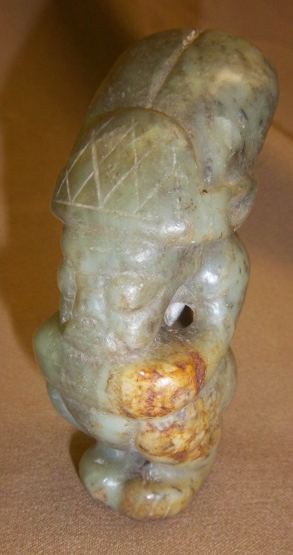 Ming Dynasty carved jade of couched man: Ming Dynasty carved jade of couched man 3.5 x 1.5 Auction Estimate 500-800