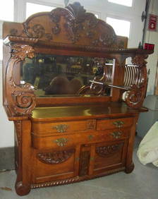 RJ Horner oak winged griffin sideboard (1 of 1)