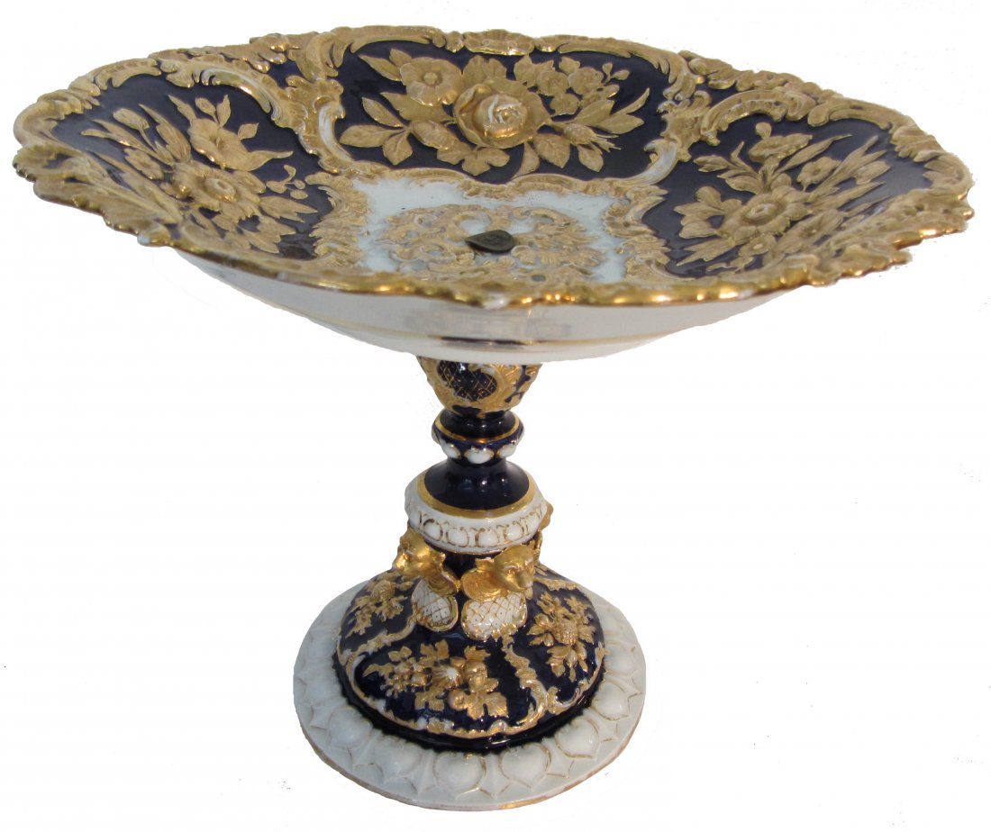 19th C. Empire signed Meissen centerpiece: First Period 19th C. Empire signed Meissen centerpiece 9 1/2 x 12 Auction Estimate 450-900