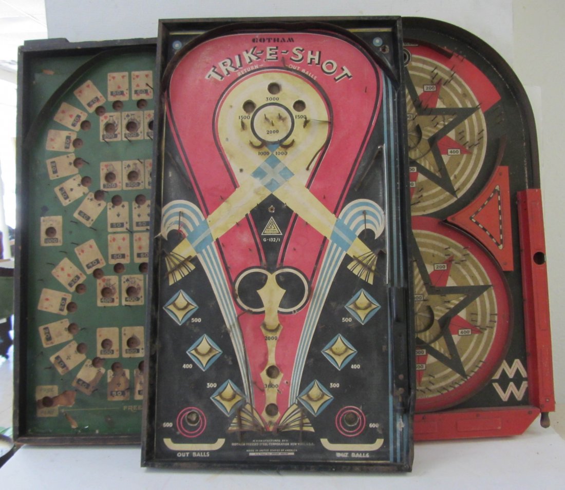 Trik-E-Shot Vintage pinball game: Trik-E-Shot Vintage pinball game Auction Estimate 25-50