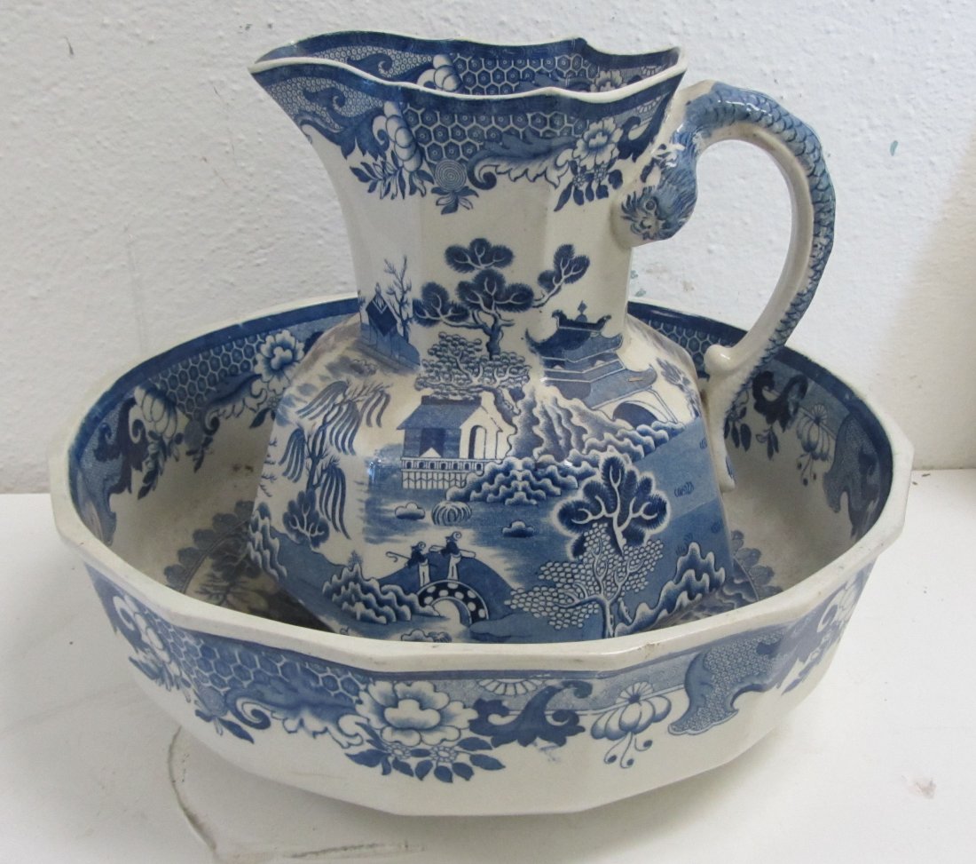 Ironstone Bowl And Pitcher