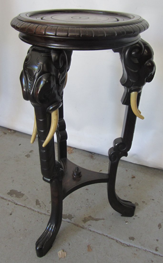 19th C. American Renaissance laquered pedestal