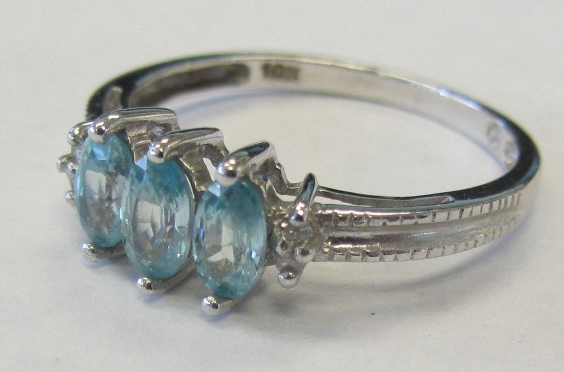 Marked 10K Blue Topaz ring: Marked 10K Blue Topaz ring Auction Estimate 100-300