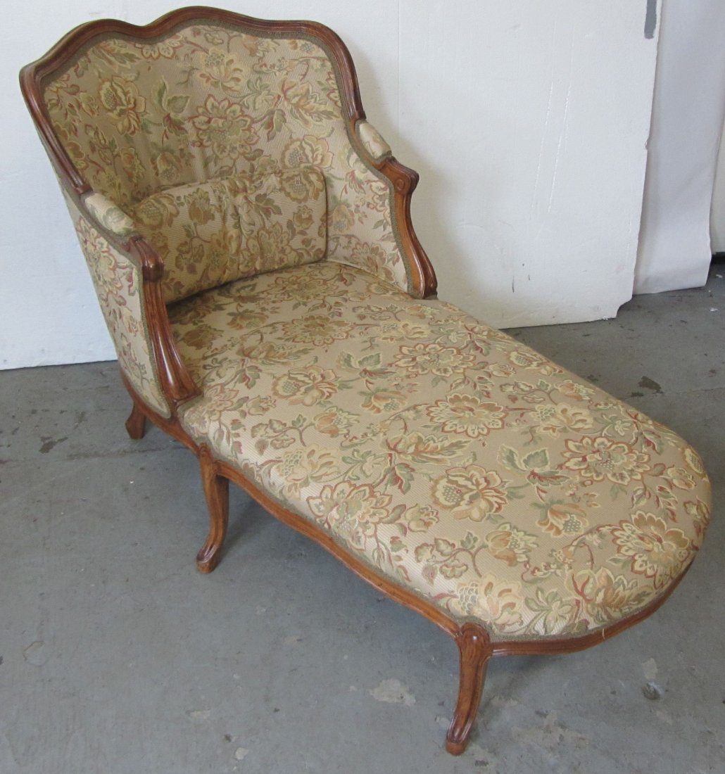 Ea. 20th C. Walnut Country French recamier: Ea. 20th C. Walnut Country French recamier 32 1/2"h Auction Estimate 200-400