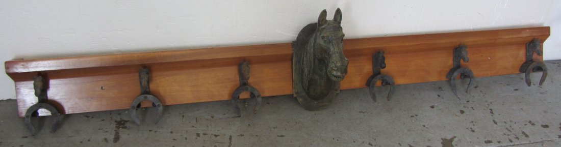 20th C. Harness rack: 20th C. Harness rack 81"L Auction Estimate 100-300