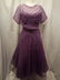 1940's Sheer Purple Short Sleeve Fit & Flare Dress and
