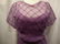 1940's Sheer Purple Short Sleeve Fit & Flare Dress and - 3